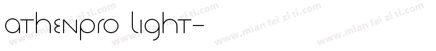athenpro Light字体转换